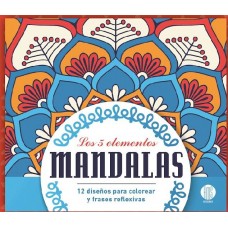 Mandalas los 5 elementos: libro para colorear, 21x23 cm, 12 diseños - Libros de Mandalas x Mayor