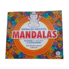 Mandalas Espirales Mágicos – Juego Creativo y Relajante para Niños y Adultos - 21x23 cm 12 Diseños