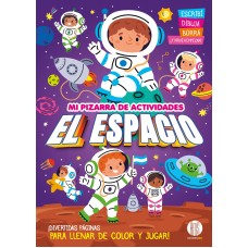 Mi Pizarra de Actividades El Espacio HMS Ediciones Kids – 28x20 cm con 4 páginas borrables para escribir, dibujar, borrar y volver a empezar!