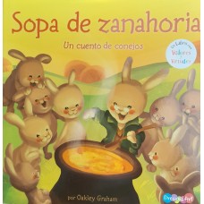 Libro de cuentos Sopa de zanahorias: 21x21 cm, tapa blanda, papel ilustración, 24 p Libros x Mayor